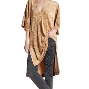 Free People Luxe Crushed Velvet Tunic!